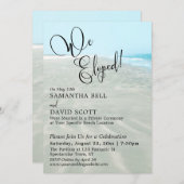 私たち、駆け落ちしました！波紋の砂アクアウォータービーチイベント 招待状 (正面/裏面)