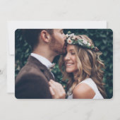 私たち 2人だけで写真を撮る結婚式  レセプションはパーティのみ 招待状 (裏面)