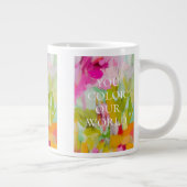 私たモダンちカラフルは愛する母の日のマグカップ ジャンボコーヒーマグカップ (右)