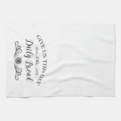 私た与えちの今日の私たちの毎日のパン聖書の引用文 キッチンタオル (横)