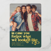 私た忘れちは |クリスマスフォト 箔シーズンカード (正面)