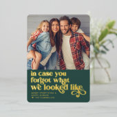 私た忘れちは |クリスマスフォト 箔シーズンカード (立ち正面)