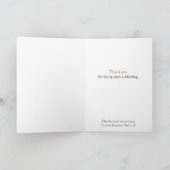 私た感謝していちからアライグマかわいい動物と聖なる書物、 経典 カード (内部)