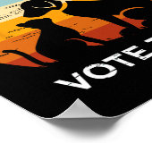 私た救ちのペット投票トランプ2024おもしろい猫好き犬L ポスター (角)