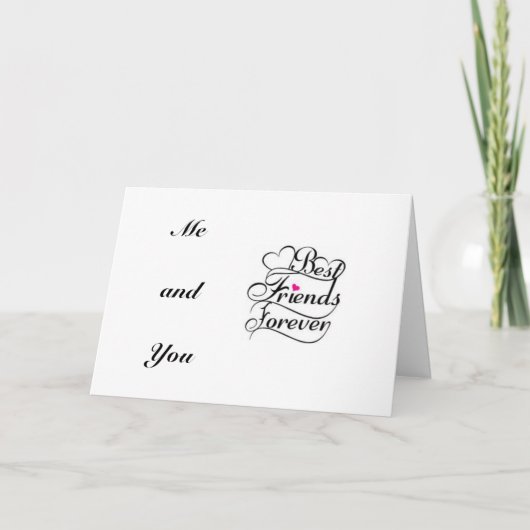 私た最高のちに会った日以来の友人ハッピーバースデー カード (正面)