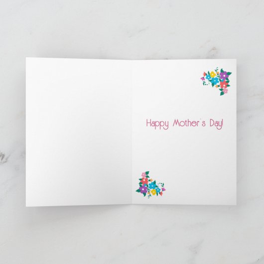 私た最高のち全員の母の日からの母の日 カード (内部)