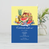 私た祝ちのピクニックウェディングレセプションで 招待状 (スタンド正面)