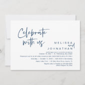 私た祝ち、ウェディングレセプションキャッシュバー 招待状 (正面)
