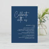 私た祝ち,ウェディング受けモダン付けパーティー 招待状 (スタンド正面)