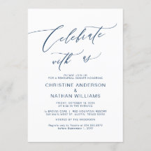 私た祝ち、ネイビーブルー、リハーサルディナー