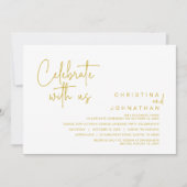 私た祝ち、ポスト結婚のElopementパーティーI 招待状 (正面)