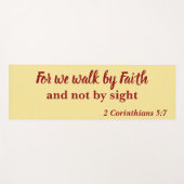 私た素晴らしちは信仰に従って歩くのは、視界ではないからです ヨガマット (正面(横))