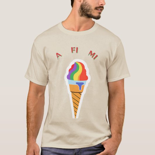 私だけのアイスクリームコーン Tシャツ (正面)
