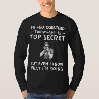 私だけのトップシークレットフォトグラファーの謎を捉える Tシャツ