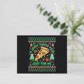 私だけの素敵なチーズピザ クリスマス ださいTシャツ (スタンド正面)