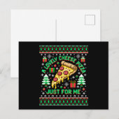 私だけの素敵なチーズピザ クリスマス ださいTシャツ (正面/裏面)