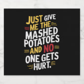私だけ与えのマッシュポテト感謝祭 ビールラベル (シングルラベル)