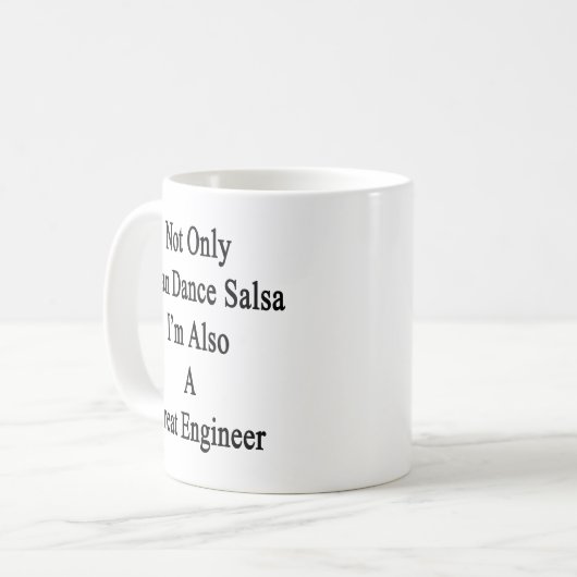 私だけ私によってがまた素晴らしいエンジンであるサルサを踊ってもいいです コーヒーマグカップ (正面左)