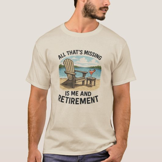 "私だけ退職したら完璧" Tシャツ (正面)