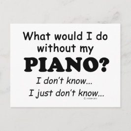 私だったらどうする、ピアノ ポストカード