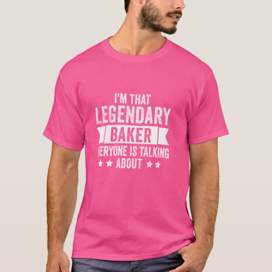 私って噂の有名パティシエですよね Tシャツ (正面)