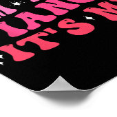 私です こんにちは 私はフィアンセ 結婚 贈り物 婚約 ブライドのためのギフト ポスター (角)