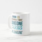 私ではない人を知気にって欲しい コーヒーマグカップ (正面左)