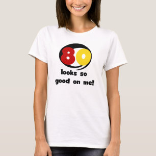 私でよい80の一見そうTシャツおよびギフト Tシャツ