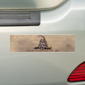 私でバンパーステッカーを踏まないで下さい バンパーステッカー (車上)