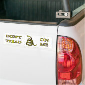 私でバンパーステッカーを踏まないで下さい バンパーステッカー (トラック上)