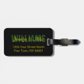 私でパーソナライズな荷物のラベルを踏まないで下さい ラゲッジタグ (裏面横)