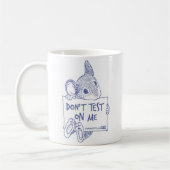 私でマグをテストしないで下さい コーヒーマグカップ (左)