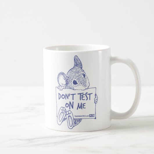 私でマグをテストしないで下さい コーヒーマグカップ (右)