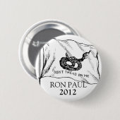 私でロン・ポールボタンを踏まないで下さい 缶バッジ (正面&裏面)