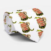 私で入れ墨の握りこぶしのガズデンの旗のヘビを踏まないで下さい ネクタイ (ロール)