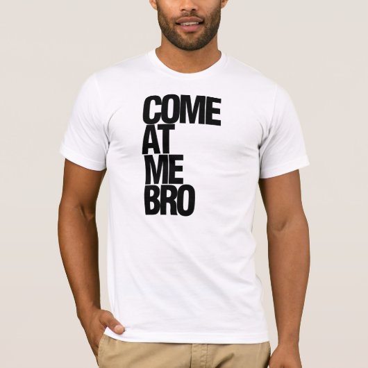 私で来られる、bruh tシャツ (正面)