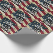 私で第2修正の米国旗DTOMを踏まないで下さい ラッピングペーパー (角)