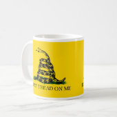 私で踏まないで下さい コーヒーマグカップ (正面左)