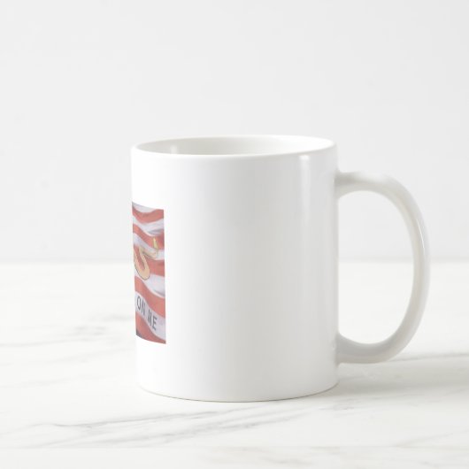 私で踏まないで下さい コーヒーマグカップ (右)