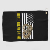 私で踏まないで下さい ゴルフタオル (横)