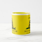 私で踏まないで下さい ツートーンマグカップ (中央)