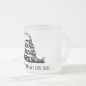 私で踏まないで下さい フロストグラスマグカップ (正面右)