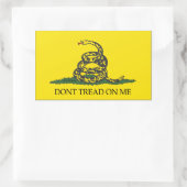 私で踏まないで下さい! - Gadstenの旗 長方形シール (バッグ)