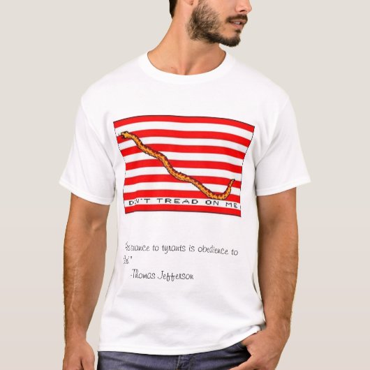 私で踏まないで下さい Tシャツ (正面)
