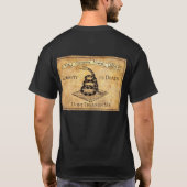 私で踏まないで下さい Tシャツ (裏面)