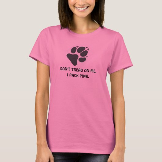 私で踏まないで下さい Tシャツ (正面)