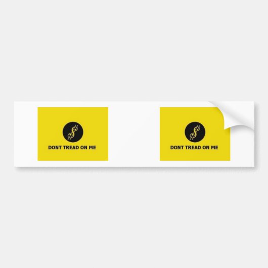 私で1のための$のバンパーステッカー2を踏まないで下さい バンパーステッカー (正面)