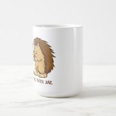 私とあなたはヤマアラシのマグを付けられて コーヒーマグカップ (中央)