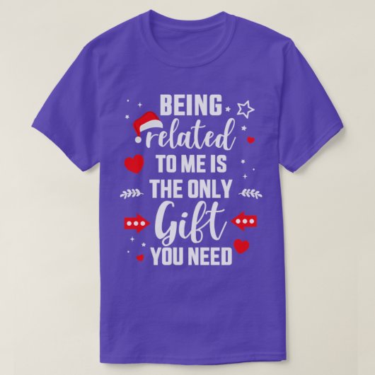 私とおもしろいは関係があるからcに必要なギフトだけ tシャツ (デザイン正面)