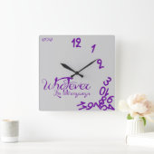 、私とにかく遅いものは何でも- #660198 スクエア壁時計 (ホーム)